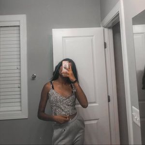 Shein leopard print crop top!